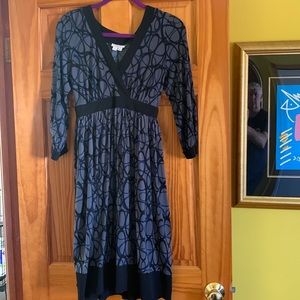 London Times 14P V Neck Dress